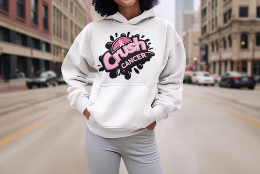 Crush Cancer (Black Design) Hoodie