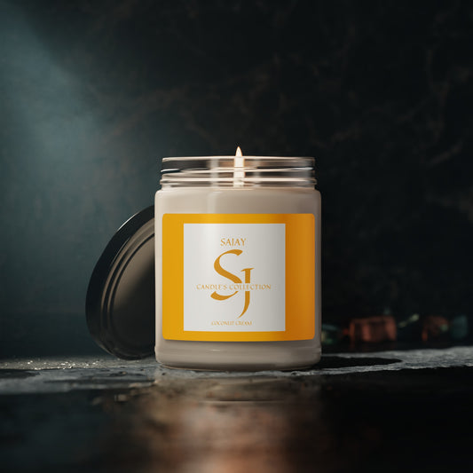 Scented Soy Candle, 9oz Coconut Cream