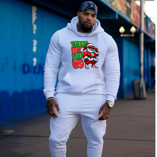 They not like us Santa Hoodie