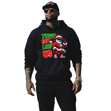 They not like us Santa Hoodie