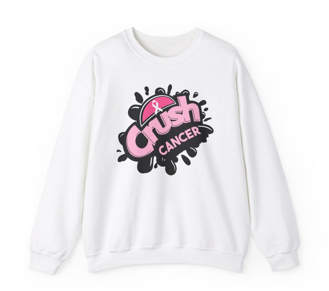 Crush Cancer (Black Design) Sweatshirt