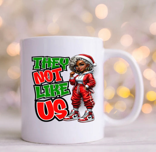 They not like us Santa /Mrs Claus Mug