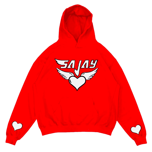 SAJAY Logo Angel Heart Hoodie (4 Color Options)