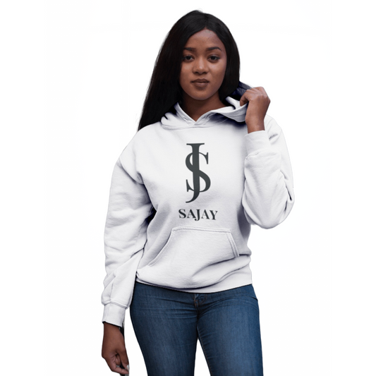 SAJAY Logo Hoodie (White)